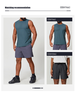 เสื้อกล้ามผู้ชายผ้าฝ้ายใส่สบายสำหรับออกกำลังกาย ฟิตเนส เพาะกาย เล่นกีฬาในยิม - Product Image 5