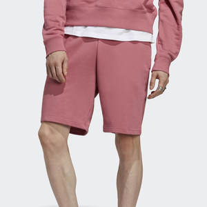 Pantalones cortos de felpa franceses informales para hombre a precio de fábrica, servicio OEM personalizado con el último diseño, tela de lona con patrón sólido - Product Image 1