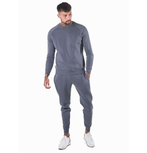Survêtement en polaire technique de haute qualité pour hommes Logo personnalisable Pantalon de jogging d'hiver Zip écologique Plus Size Costume empilé imprimé - Product Image 4
