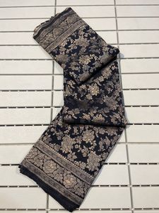 ชุดส่าหรีผ้าไหมอินเดียสำหรับผู้หญิงเสื้อเบลาส์ผ้าดิบแบบดั้งเดิมผ้าทอจากซารี - Product Image 6