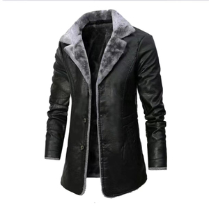 Veste en cuir décontractée de haute qualité en gros, conçue avec une coupe décontractée, des poches fonctionnelles et une qualité de cuir durable - Product Image 4