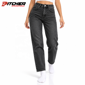 Jeans en denim bootcut pour femmes, délavage foncé, vente en gros pour détaillants de mode, approvisionnement en denim personnalisé sous marque privée - Product Image 4