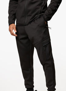 Ensemble de survêtement unisexe en molleton technique personnalisé avec logo, sans cordon de serrage, multi-poches, coupe ajustée, vêtements d'entraînement, deux pièces - Product Image 3