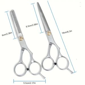 Ciseaux de coiffure Ciseaux à cheveux pointus professionnels, outils de coupe de coiffeur, équipement de coiffure de salon - Product Image 2