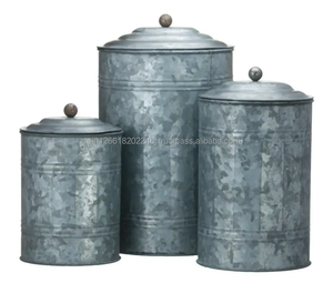 Ensemble de rangement alimentaire de luxe en métal de qualité supérieure avec 2 tailles différentes logo personnalisable sans danger pour la vaisselle de cuisine - Product Image 6