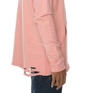 Servicio OEM al por mayor mejor diseño ligero desgastado sudaderas con capucha de color sólido para el invierno técnicas de teñido liso de lana de los hombres - Product Image 5