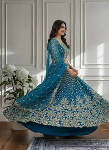 Brillez avec style avec ce lehenga magnifiquement brodé, conçu pour vos moments spéciaux Lehenga (semi Steach) Lehenga Fabric - Product Image 2