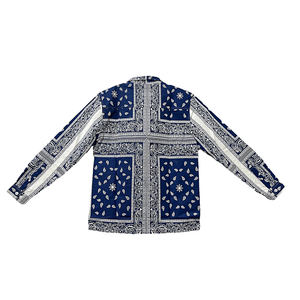 Camisa de Cuello Alto para Hombre al por Mayor, Camisa Informal Holgada Personalizada para Hombre, Camisa de Talla Grande para Hombre, Color Sólido, Ropa de Moda de Manga Larga - Product Image 2