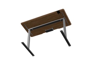 Escritorio Eléctrico Ajustable de 60"x30", Mesa de Computadora Rectangular para Oficina en Casa, Estación de Trabajo con Panel de Madera - Product Image 4
