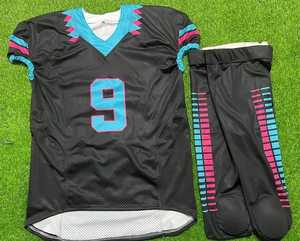 Uniforme de football américain adulte personnalisé le plus vendu de la plus haute qualité faites votre propre sublimation de vêtements de football - Product Image 1