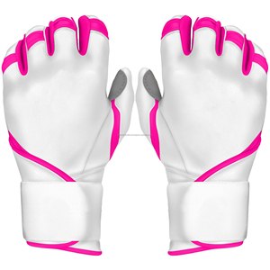 Guantes de bateo de béisbol personalizados OEM, puños largos, sublimación Premium, guantes de entrenamiento deportivo de cuero duraderos para hombres - Product Image 6