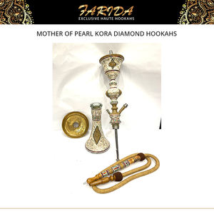 Cachimbas de Acero Inoxidable Chapadas en Oro con Diamantes Kora y Madreperla Egipcia de Lujo de la Mejor Calidad a Precio Competitivo - Product Image 2