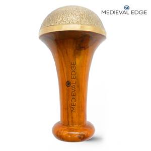 100% Pure Kansa Vatki Comfortable Wooden Handle <b>Foot</b> <b>Massager</b> for Therapy Pain Relief Skin Detoxification Direct Original Indian - Product Image 2