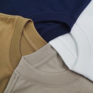 Camiseta de cuello redondo estampada holgada de 100% algodón para hombre, camiseta Premium para hombre, camiseta de manga corta - Product Image 5