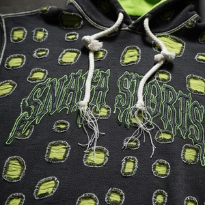 Sweats à capuche délavés avec logo personnalisé, prix de gros, sweats à capuche délavés pour hommes, sweats à capuche surdimensionnés avec patch brodé pour hommes - Product Image 4