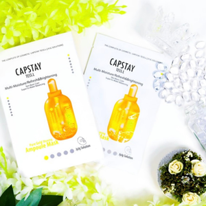 Mascarillas Faciales Iluminadoras de Colágeno de Algodón Herbal de Belleza para Piel Mixta, Ampolla de Oro Puro para una Piel Radiante e Hidratada - Product Image 3