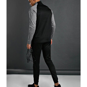 ชุดวอร์มผู้ชายผ้าฟลีซสำหรับฤดูหนาว 2 ชิ้น เสื้อฮู้ดซิปหน้าและกางเกงจ็อกเกอร์ ชุดกีฬาออกกำลังกาย รับสกรีนโลโก้ ชุดกีฬาอุ่นๆ - Product Image 2