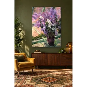 Impression sur toile Fida Mary Cassatt Vase de lilas près de la fenêtre - Product Image 3