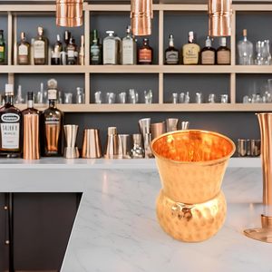 Tasses à mules en métal de Moscou fabriquées à la main Tasses à gobelets martelés par sublimation Boissons à cocktail Boissons non alcoolisées Verre à bière de qualité supérieure - Product Image 4