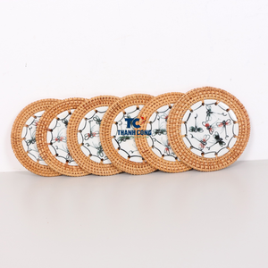 Sous-verres en rotin de décoration intérieure de la meilleure qualité Enduiseurs en rotin faits à la main Décoration de table Écologique Fabriqué au Vietnam - Product Image 1