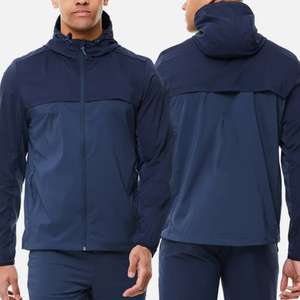 Custom <b>Mens</b> Patchwork Windbreaker Polyester Nylon Tracksuit <b>Mens</b> <b>Track</b> Zip up <b>Jacket</b> Windbreaker Set <b>For</b> <b>Men</b> - Product Image 1