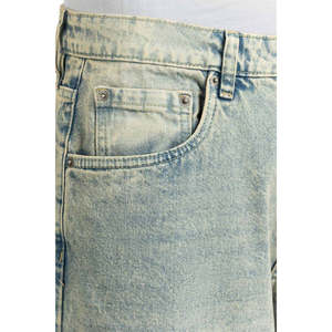 กางเกงยีนส์ทรงตรงหลวมสไตล์วินเทจฮิปฮอป ขากว้าง ผ้าฝ้ายแท้ 100% ซักแบบสโตนวอช รุ่น MN-JNS-SS25-004 สำหรับฤดูหนาว - Product Image 3