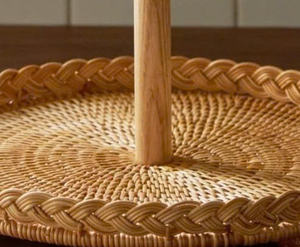 Plateau de service en rotin 2-3 TIER pour la vente en gros-élégant et pratique - Product Image 5