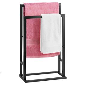 Porte-serviettes de salle de bain en acier élégant, durable et étanche pour une décoration minimaliste moderne et une présentation bien organisée des serviettes - Product Image 2