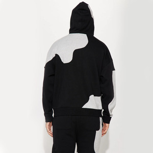 เสื้อฮู้ดแบบสวมหัวสีดำเฮฟวี่เวทมีกระเป๋าจิงโจ้ - Product Image 4