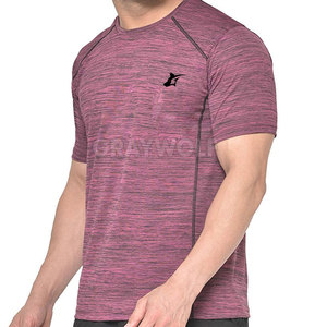 T-shirt d'entraînement 100 % coton personnalisé, anti-humidité, respirant, séchage rapide, écologique, pour la gym et le sport, haut de fitness court - Product Image 4