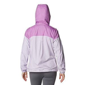 Chaqueta Cortavientos Informal de Moda Personalizada con Acabado de Lona, Forro Polar Transpirable y Capucha con Cremallera Completa para Mujer - Product Image 2