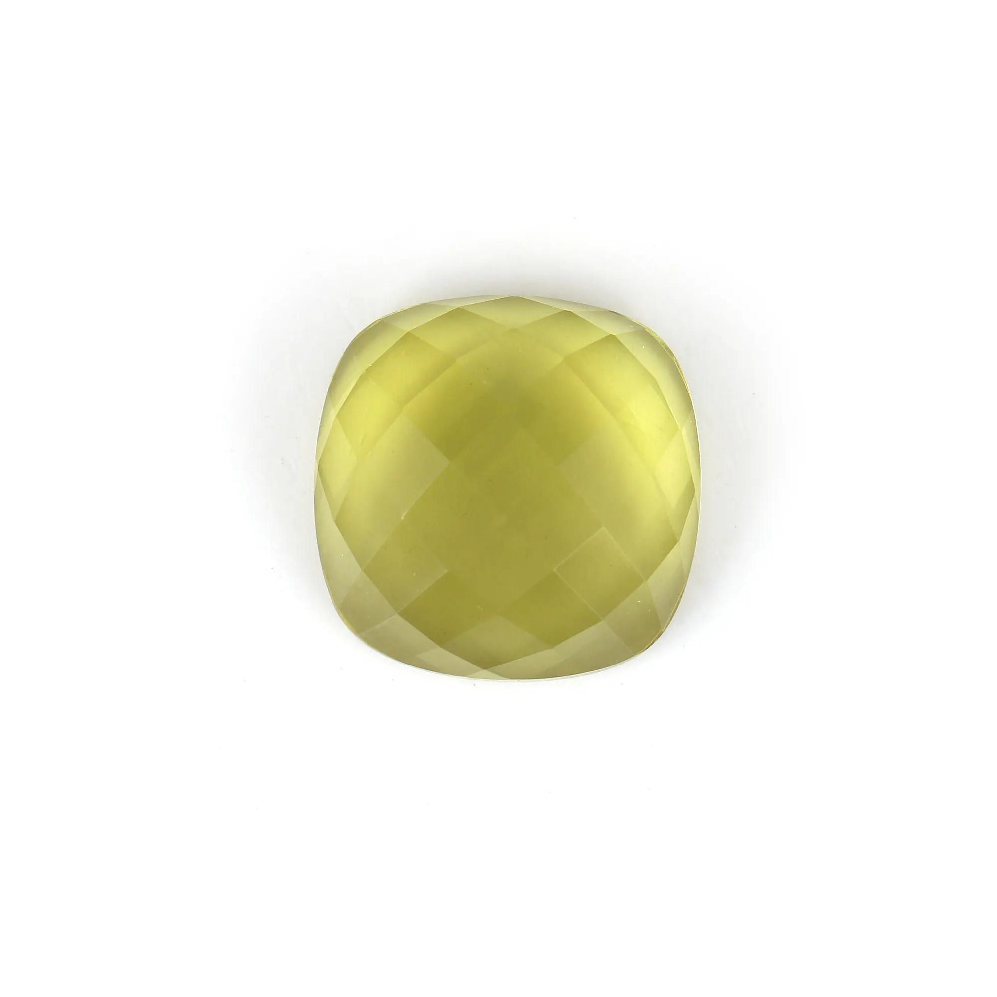 12 MM bentuk bantal buatan tangan Lemon alami pemotong mawar perhiasan membuat batu permata longgar langsung dari produsen