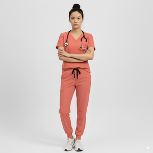 Cómodo Jogger Scrub Pant Exfoliantes médicos resistentes a las arrugas para mujeres Impreso Logo Tejido Uniformes de enfermería Hospital Mayorista - Product Image 2