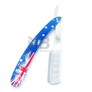 มีดโกนหนวดตรงสำหรับช่างตัดผม เครื่องมือโกนหนวดสำหรับผู้ชาย โกนแบบเปียก ตัดเส้นขอบเครา ใบมีดเปลี่ยนได้ ทนทานสูง - Product Image 3