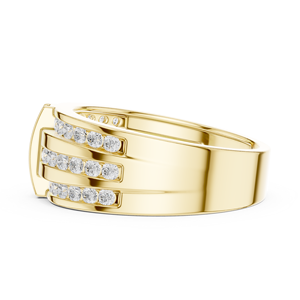 Anillos Redondos Ajustables Chapados en Oro Amarillo de 18k, Unisex, para Mujeres, Hombres y Niños, Servicio de Fabricación de Muestras en Gujarat, Compromiso, Uso Diario - Product Image 4