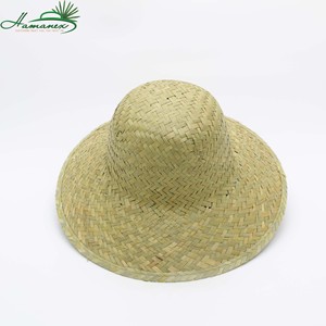 Sombrero de paja de hierba de mar Natural de estilo básico 2023, sombrero bordado a cuadros, viaje, actividades diarias al aire libre, ciclismo - Product Image 2