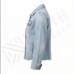 Wholesale Classic Denim Jacket <b>Women</b> Basic Long Sleeve Embroidery Fashion Trendy Casual Outerwear <b>Coat</b> Customized Color - Product Image 3