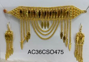 Nouveau design élégant Chik Set avec boucles d'oreilles plaqué or arabe Ensembles de bijoux pour les femmes uniquement Design en ligne - Product Image 1