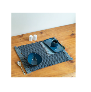 Manteles individuales tejidos con tema establecido para mesa de comedor, cargador de placas de mimbre de paja de maíz de ratán trenzado Natural para boda - Product Image 6