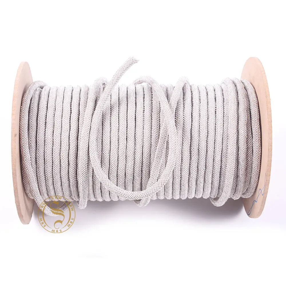 Corda intrecciata uniforme personalizzata con treccia corda intrecciata in cotone all'ingrosso