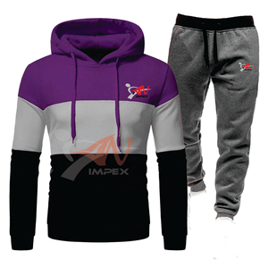 Survêtements à capuche LOGO personnalisé de haute qualité pour hommes Quantité en vrac Confortable Printemps et Automne Jogging Costumes 100% Coton - Product Image 6