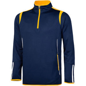 Chaqueta de Hurling con Media Cremallera y Logotipo Personalizado, 100% Poliéster, Jersey GAA, Patrón Sólido, Talla Grande, Tejido de Punto, Antibacteriano - Product Image 5