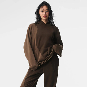 Soft Fabric Hoodie <b>Women</b> Drop Shoulder Hoodies High Quality Cotton <b>Women</b> Letter Print <b>Pullover</b> <b>Women</b> Oversized Hoodie - Product Image 6