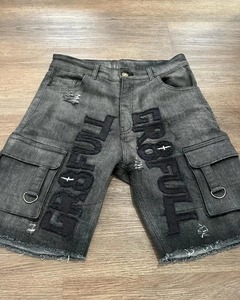 Top Trending Casual Shorts New Customize Design Washed Summer Denim Shorts Stylish 100% Cotton Quick-Dry <b>Men's</b> Jeans - Product Image 5