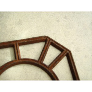 Kitchen Counter <b>Trivet</b> for Hot Dishes Vintage <b>Cast</b> <b>Iron</b> Metal <b>Trivet</b> for Hot Pots and Pans Red Decorative Hot Pad Mats - Product Image 5