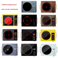 Cuisinière électrique en céramique 3500W en gros, plaque chauffante infrarouge électrique, cuisinière électrique commerciale tactile en céramique