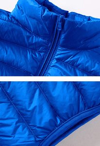 Custom Fashion Winter Stand Collar Mens Windproof Lightweight Waterproofing <b>Duck</b> <b>Down</b> Puffer Vest <b>Jacket</b> - Product Image 4