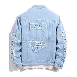 Cotton Blue Winter Jeans <b>Jacket</b> <b>For</b> <b>Men</b> Plus Size Custom Made <b>Men's</b> <b>Long</b> Stretch <b>Men</b> Jean <b>Jacket</b> - Product Image 2