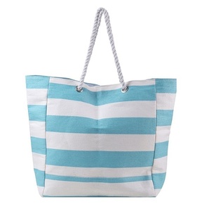 Bolsa de playa con logotipo personalizado, bolso de compras de algodón de color, ecológico, personalizado - Product Image 4