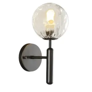 GemorraGlobe Luxury Modern LED <b>Wall</b> <b>Light</b> E26 Base Aluminum Body Warm White 3000K for Bedroom and Living Room - Product Image 5